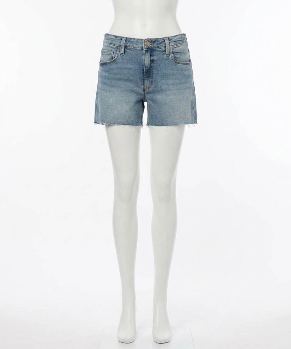 NEW KUT FROM THE KLOTH jenny high rise kick short with raw hem in rejoice medium